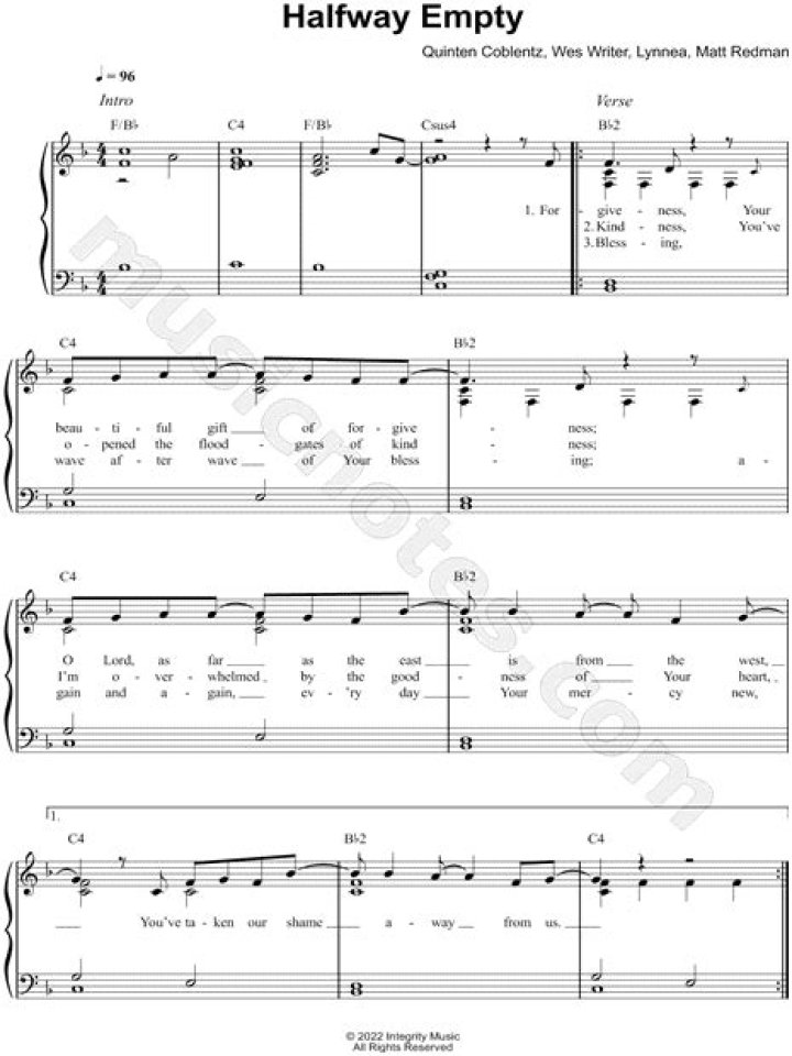 Halfway Empty by Matt Redman