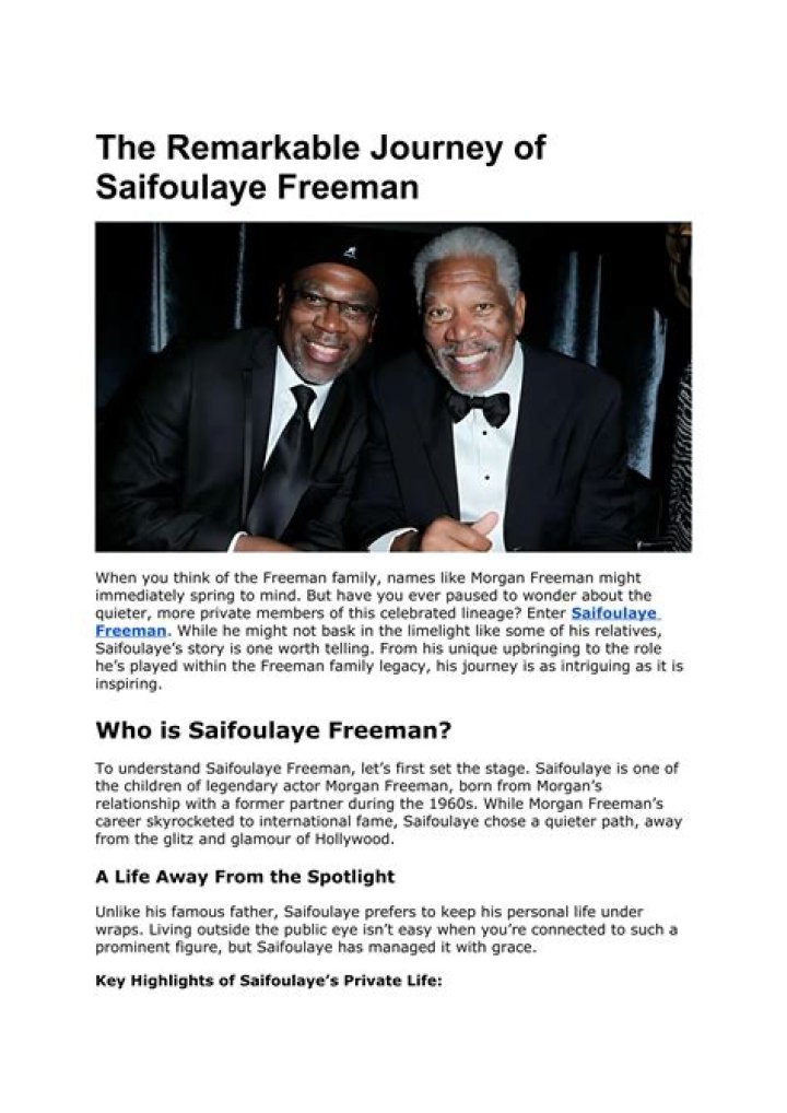 Tag: Saifoulaye Freeman